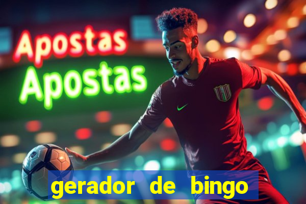 gerador de bingo cha de bebe